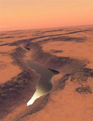 Mars'ta göl izi bulundu